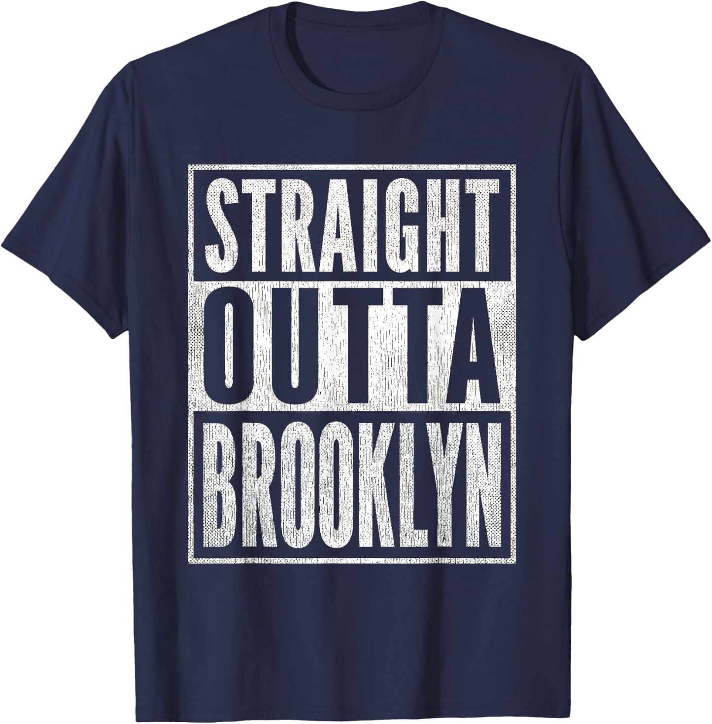 Straight Outta Brooklyn T-Shirt - T-Shirt | Navy