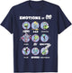 Invader Zim Emotions Of Gir Circle Portraits T-Shirt - T-Shirt | Navy