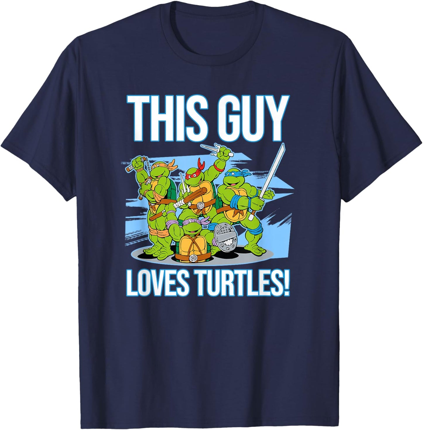 This Guy Loves Turtles T-Shirt - T-Shirt | Navy