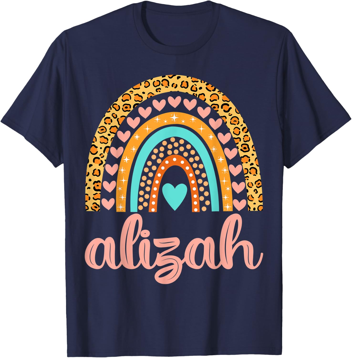 Alizah Alizah Name Birthday Shirt Gift T-Shirt - T-Shirt | Navy