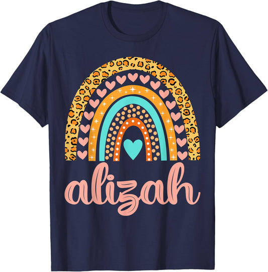 Alizah Alizah Name Birthday Shirt Gift T-Shirt - T-Shirt | Navy