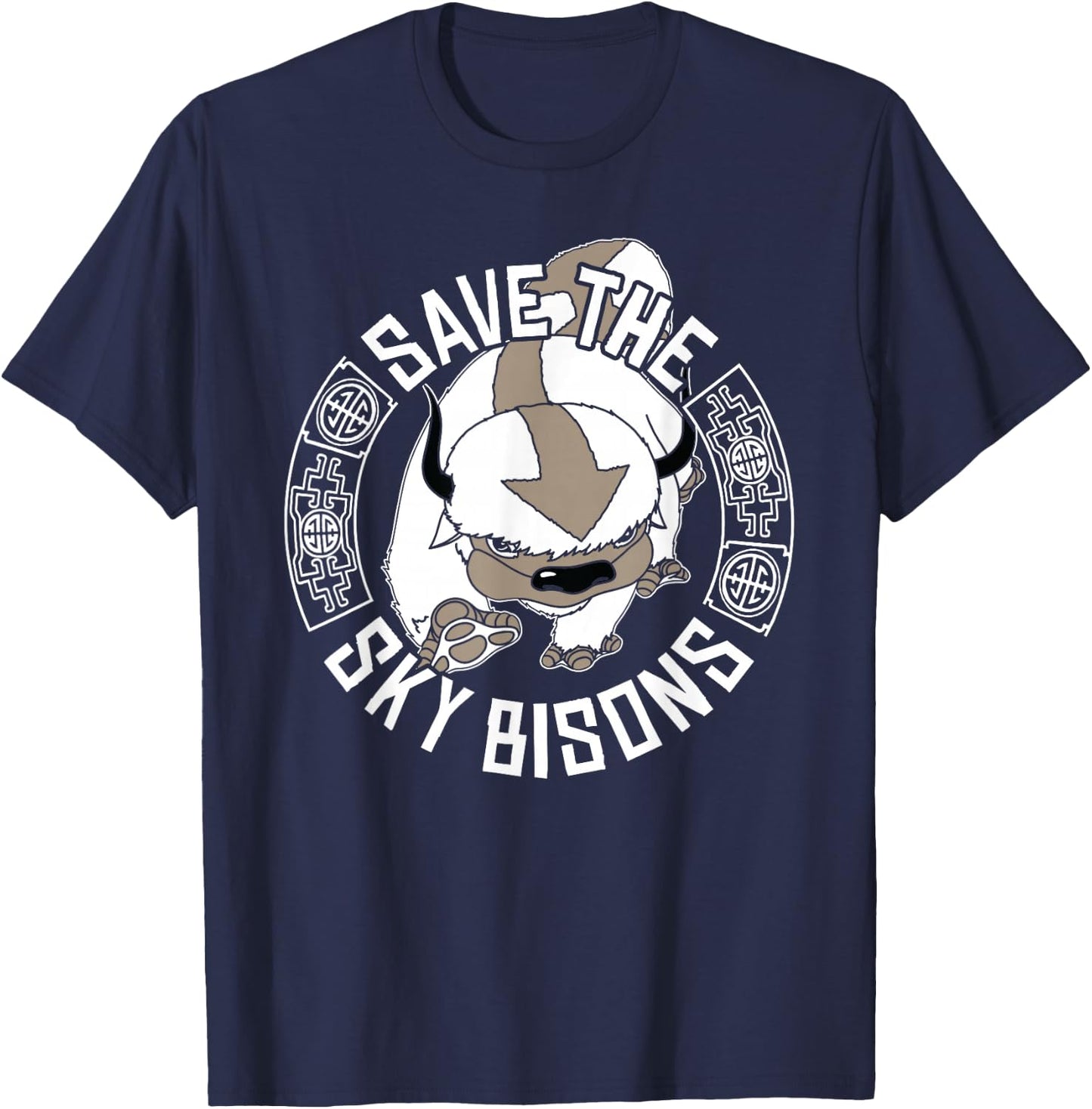 Save The Sky Bisons' Bison Center T-Shirt - T-Shirt | Navy