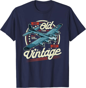 B 17 Flying Fortress Not Old Only Vintage B17 T-Shirt - T-Shirt | Navy
