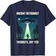 Flying Saucer - Ancient Astronaut Theorists Say Yes T-Shirt - T-Shirt | Navy