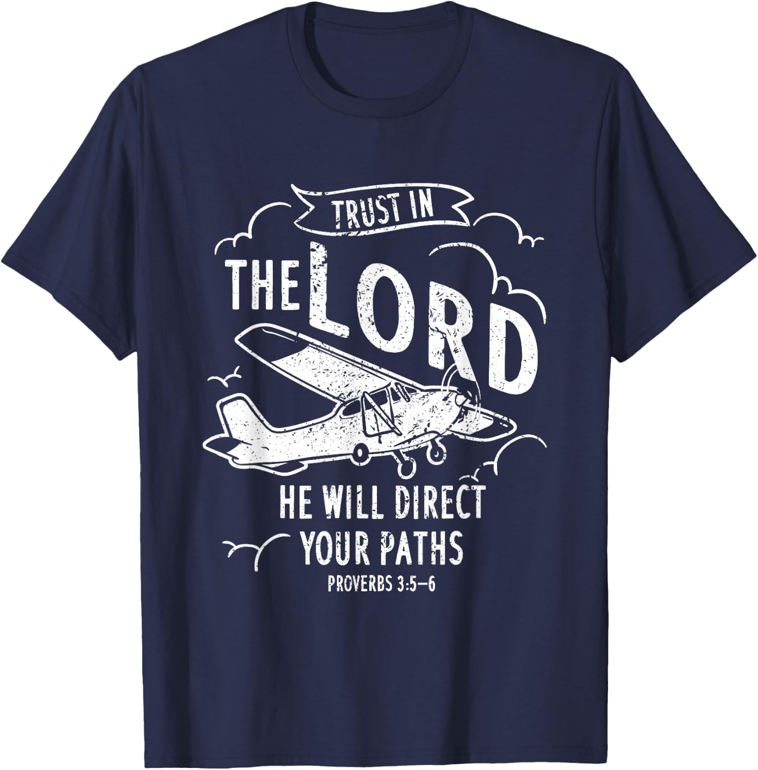 Christian Pilot Gifts - Airplane Pilot Funny Pilot Gift T-Shirt - T-Shirt | Navy