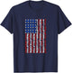Mechanic's USA Flag | American Flag Made of Tools T-Shirt - T-Shirt | Navy