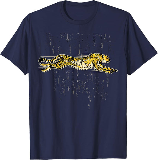 Cheetah Funny - Cheetah Lover - -Adults Black Cotton - Small - - Short Sleeve T-Shirt - T-Shirt | Navy