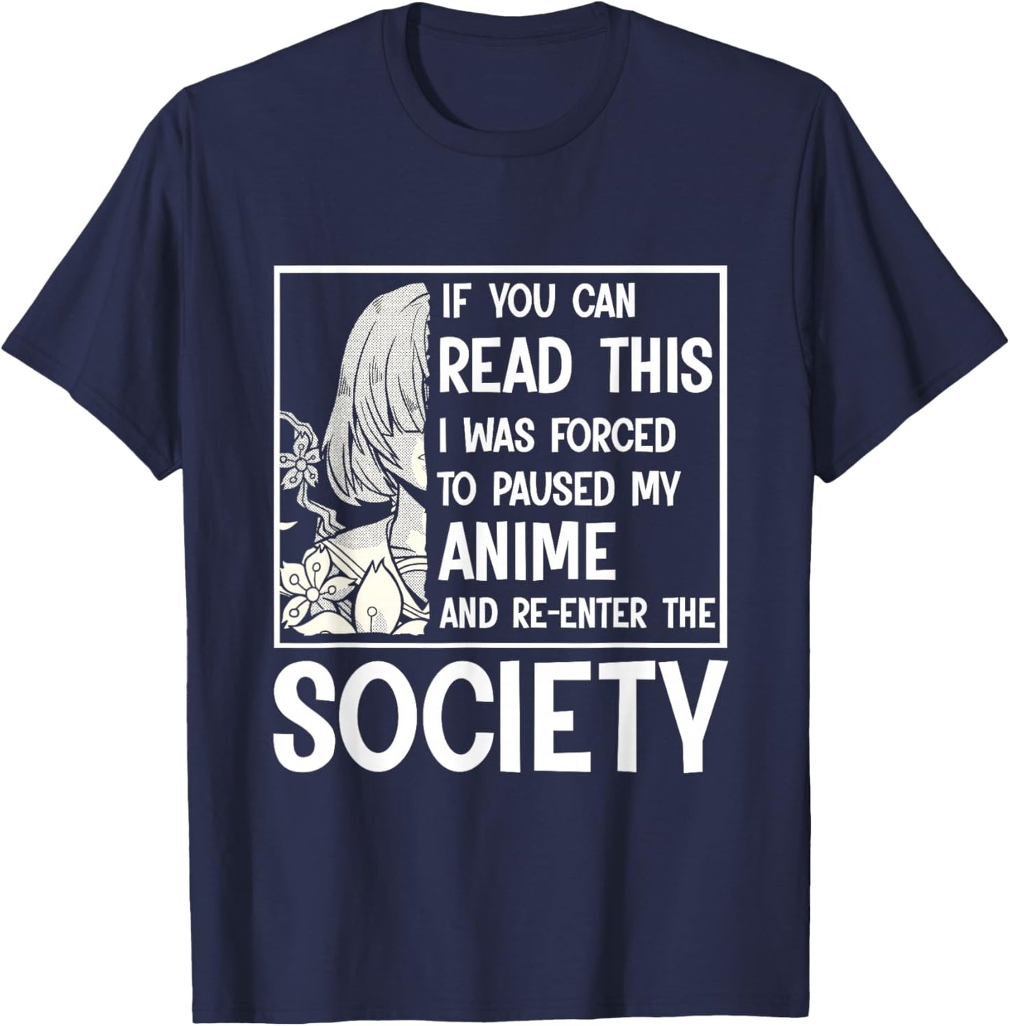 Watching Anime - Waifu Anime Stuff T-Shirt - T-Shirt | Navy