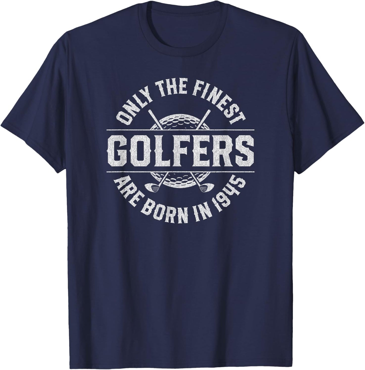 80 Year Old Golfer 80th Birthday Golf T-Shirt - T-Shirt | Navy