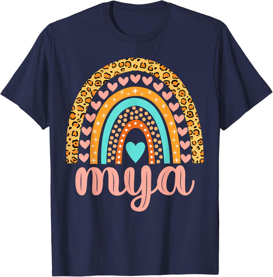 Mya Mya Name Birthday Shirt Gift T-Shirt - T-Shirt | Navy