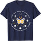 You are made of stardust - Celestial Butterfly Moon Phase T-Shirt - T-Shirt | Navy