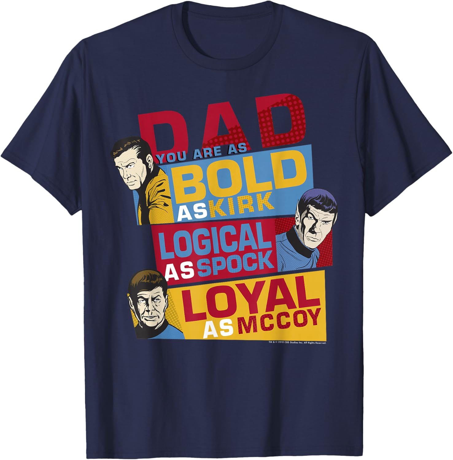 Star Trek Original Series Dad You are Bold T-Shirt - T-Shirt | Navy