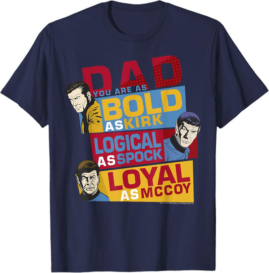 Star Trek Original Series Dad You are Bold T-Shirt - T-Shirt | Navy