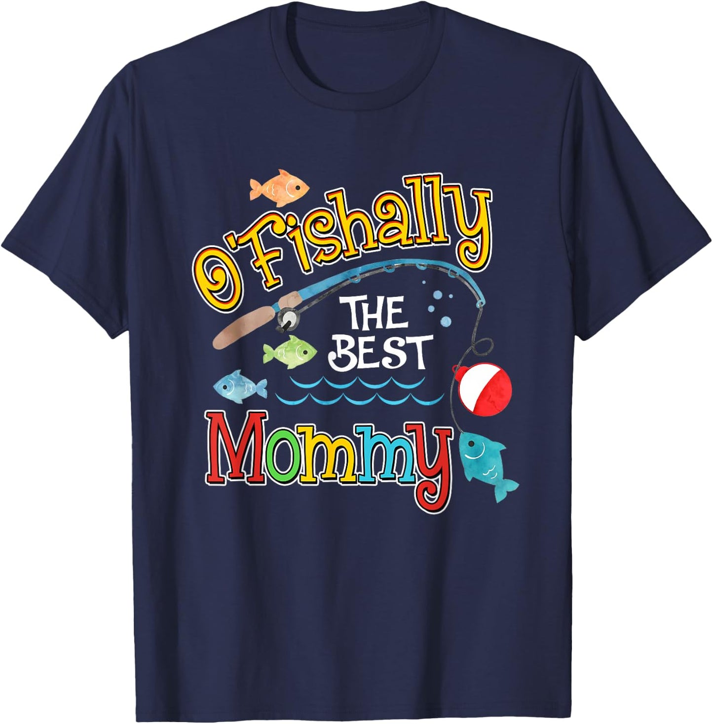 Ofishally The Best Mommy Mom of the Birthday Boy T-Shirt - T-Shirt | Navy