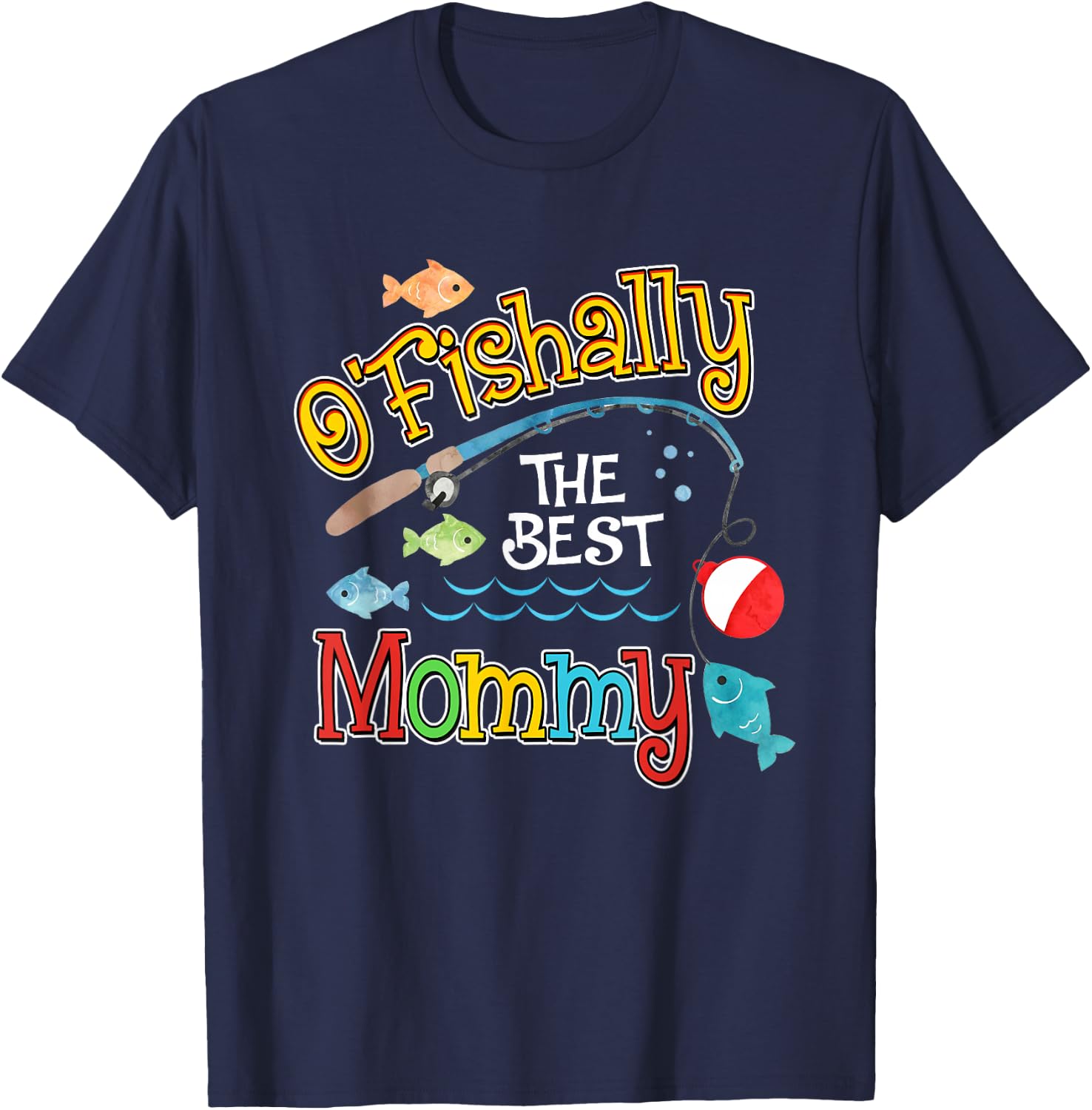 Ofishally The Best Mommy Mom of the Birthday Boy T-Shirt - T-Shirt | Navy