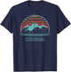 Mongolia Retro Vintage 80s Style T-Shirt - T-Shirt | Navy