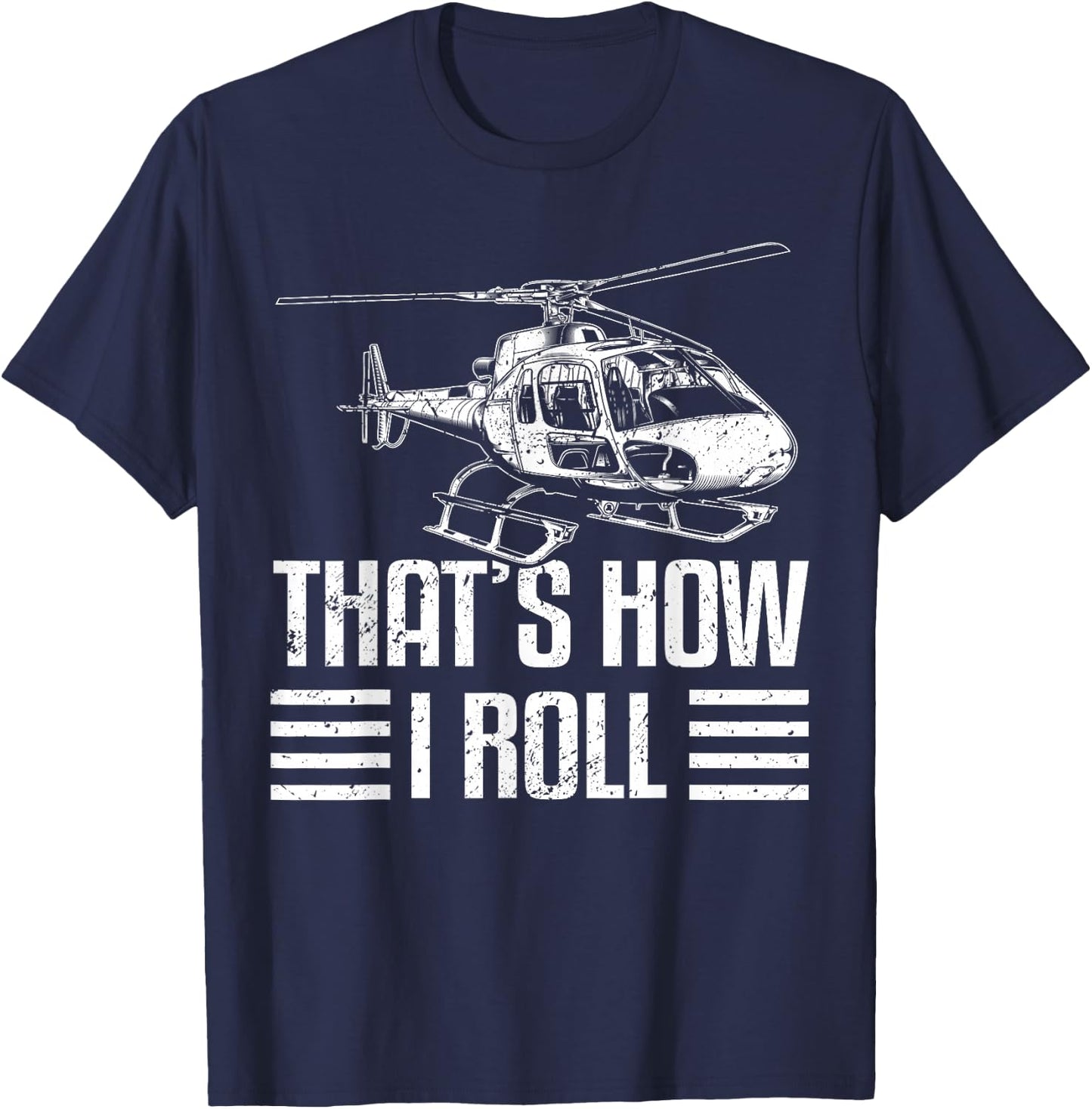 Helicopter pilot Gift helicopter flight helicopter T-Shirt - T-Shirt | Navy