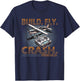 Build Fly Crash Rebuild Rc Plane T-Shirt - T-Shirt | Navy