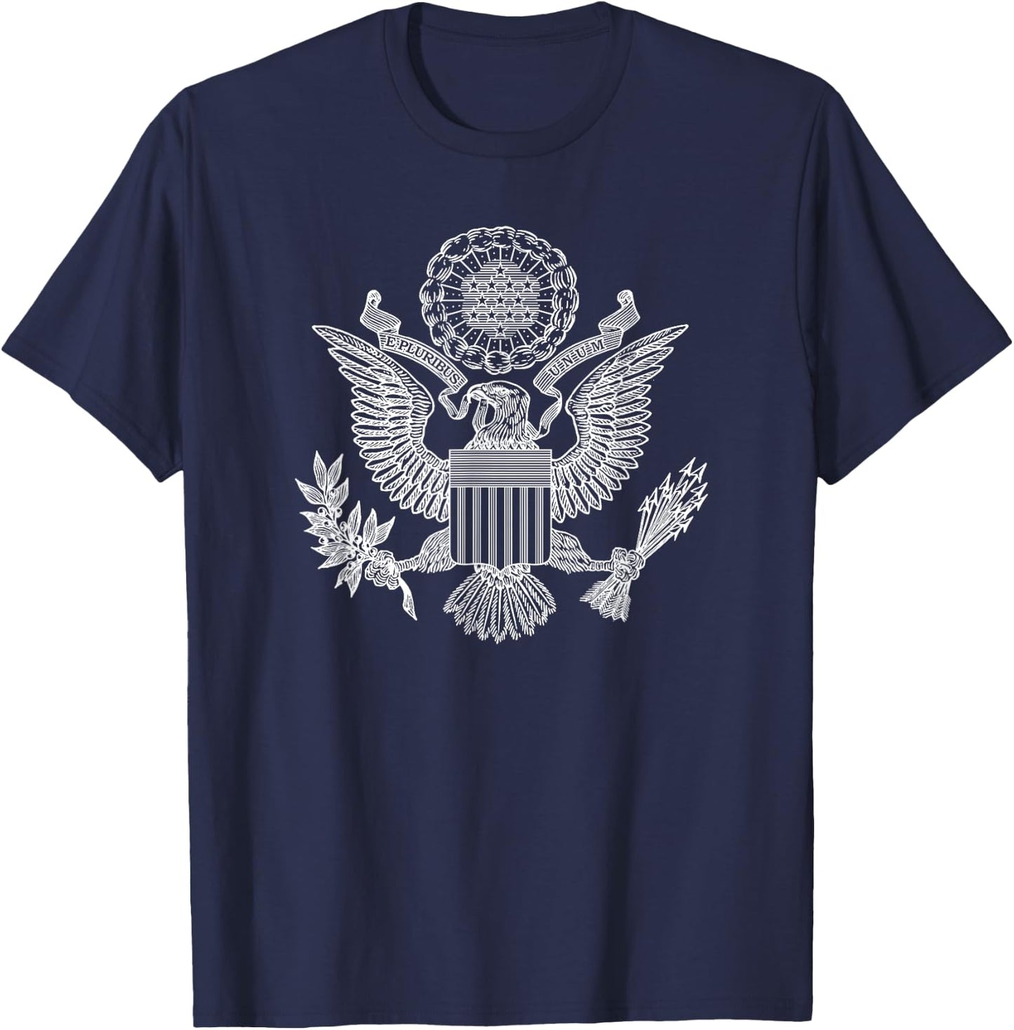 Usa United States Eagle Symbol American Arms Seal T-Shirt - T-Shirt | Navy