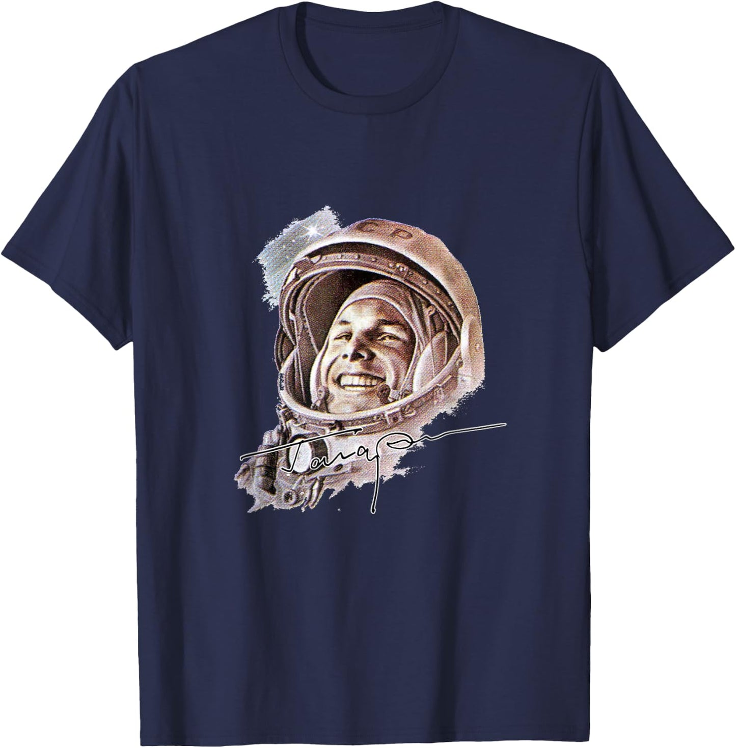 USSR astronaut Yuri Gagarin T-Shirt - T-Shirt | Navy