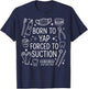 Born to Yap Forced to Suction T-Shirt - T-Shirt | Navy