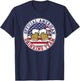 Official American Drinking Team Logo Funny Drinking Team T-Shirt - T-Shirt | Navy