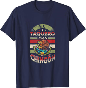 El taquero más chingón. Diseño mexicano T-Shirt - T-Shirt | Navy