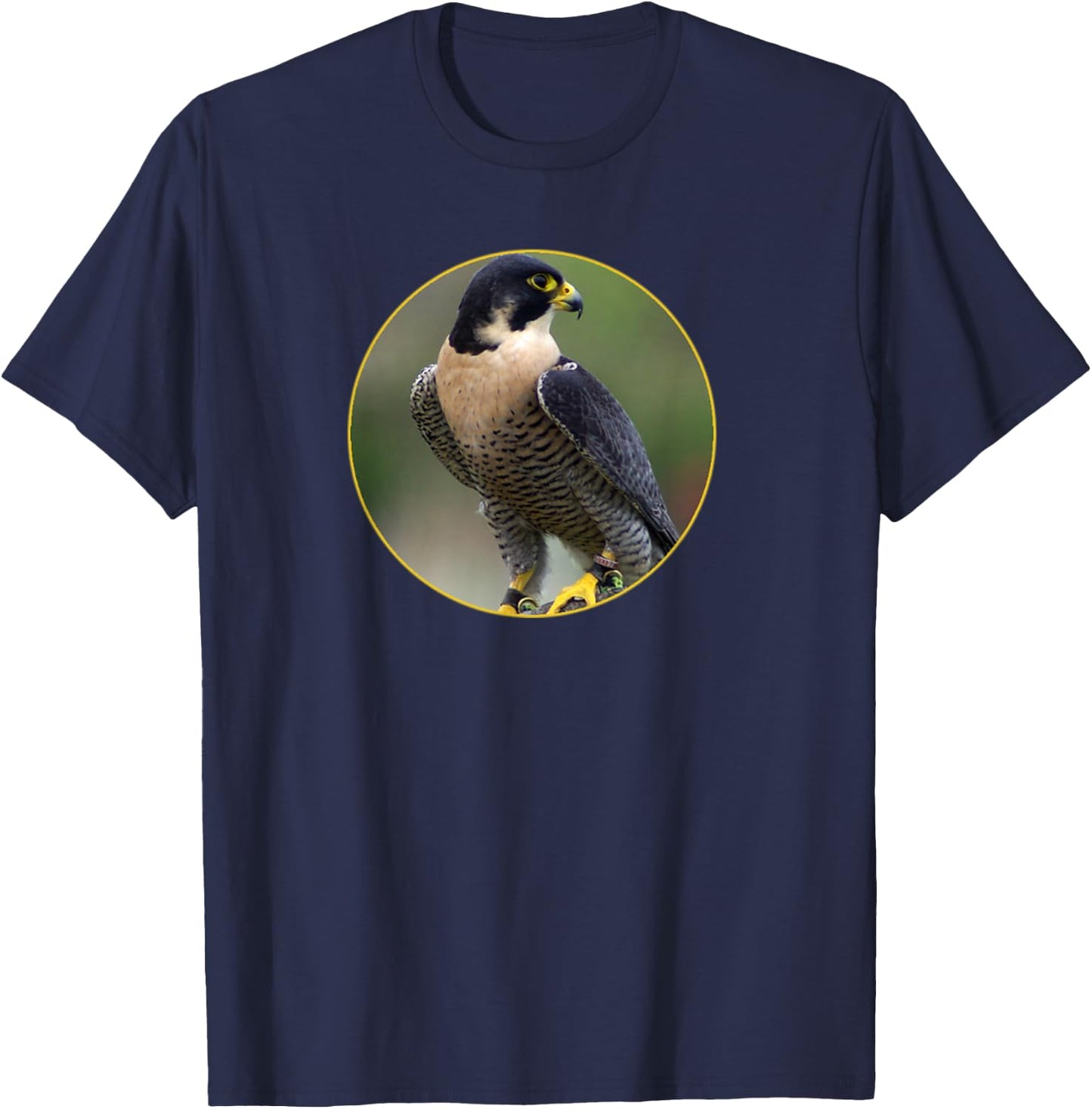 Peregrine Falcon Wildlife T-Shirt - T-Shirt | Navy