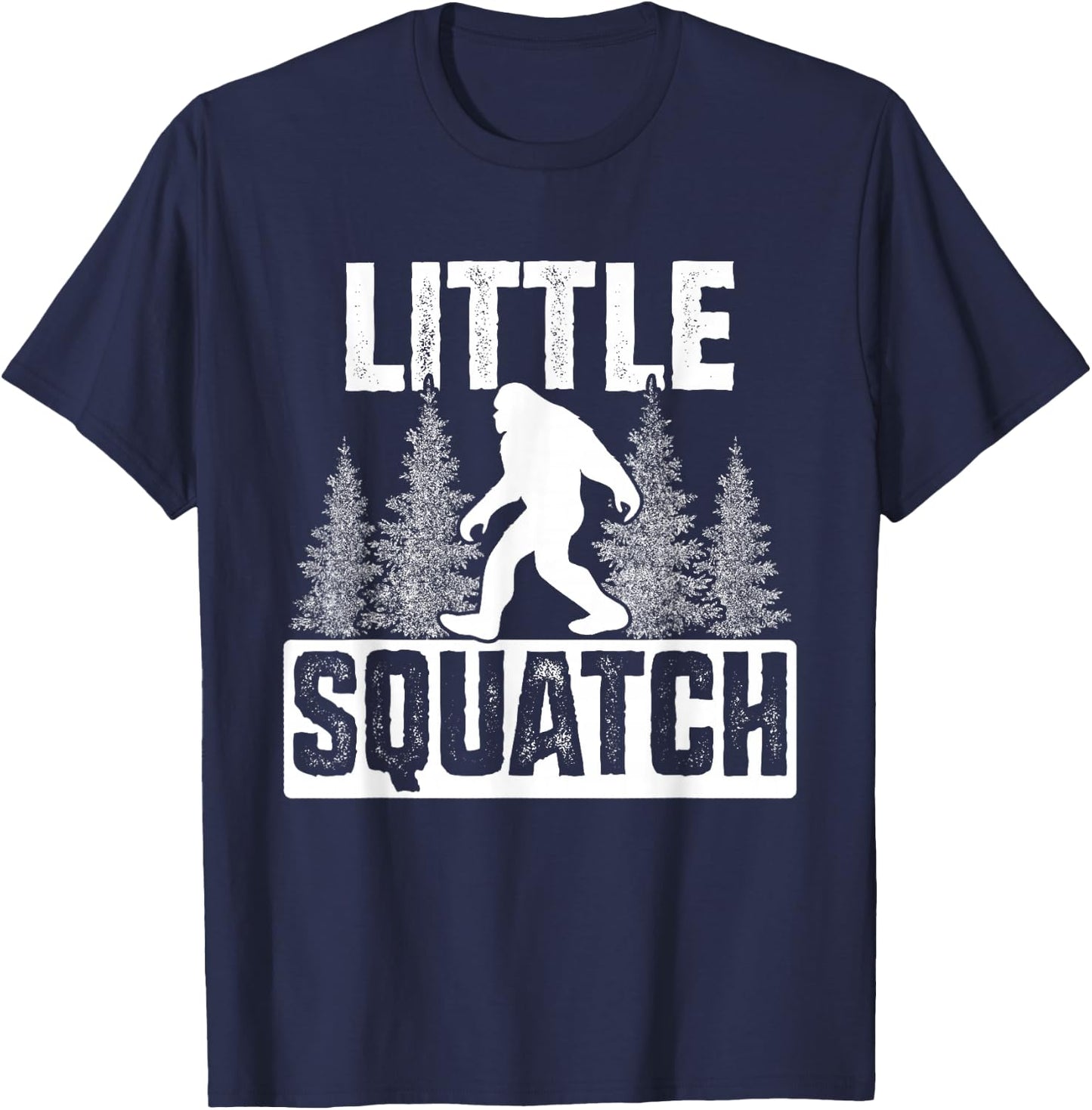 Squatchy Matching Family Bigfoot Shirts Little Squatch T-Shirt - T-Shirt | Navy