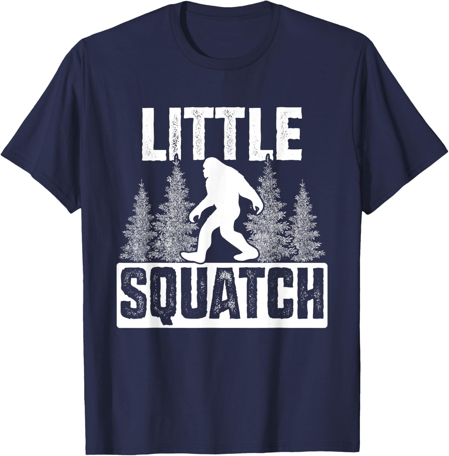 Squatchy Matching Family Bigfoot Shirts Little Squatch T-Shirt - T-Shirt | Navy