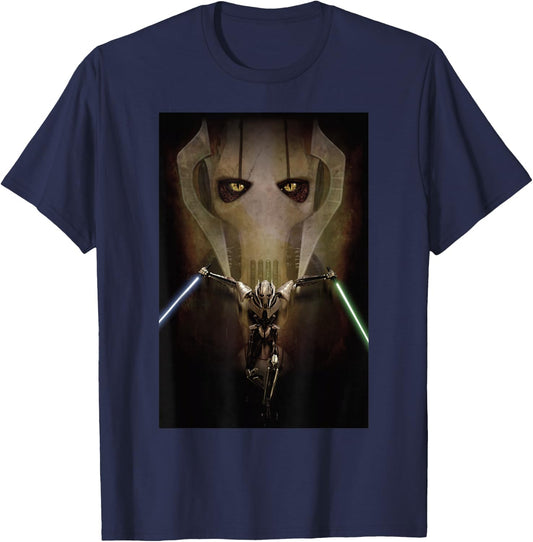 Star Wars Revenge of the Sith General Grievous Poster Art T-Shirt - T-Shirt | Navy