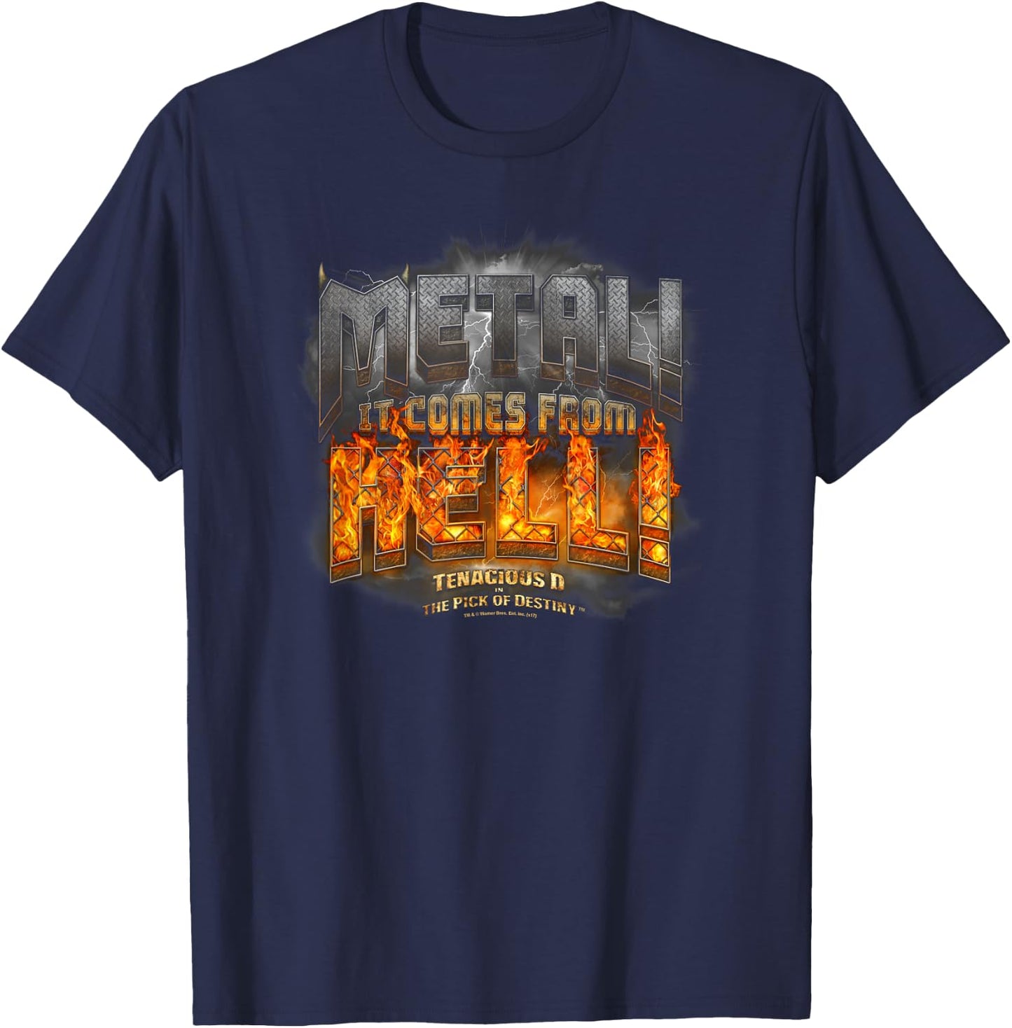 Tenacious D Metal T-Shirt - T-Shirt | Navy