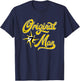 Original Man Allah 7 Logo Crescent Star 5 percent T-Shirt - T-Shirt | Navy