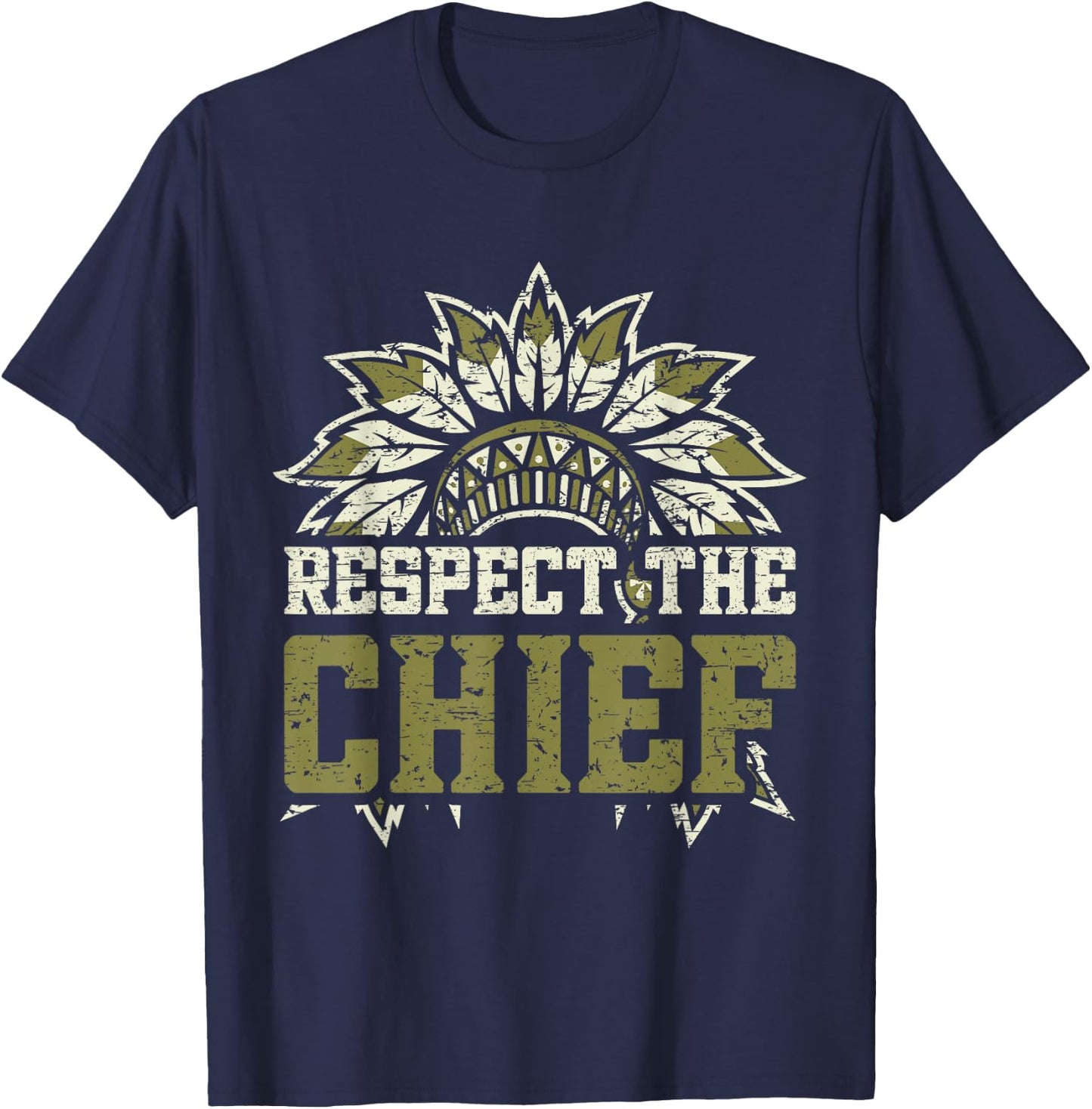 Respect The Chief T-Shirt - T-Shirt | Navy