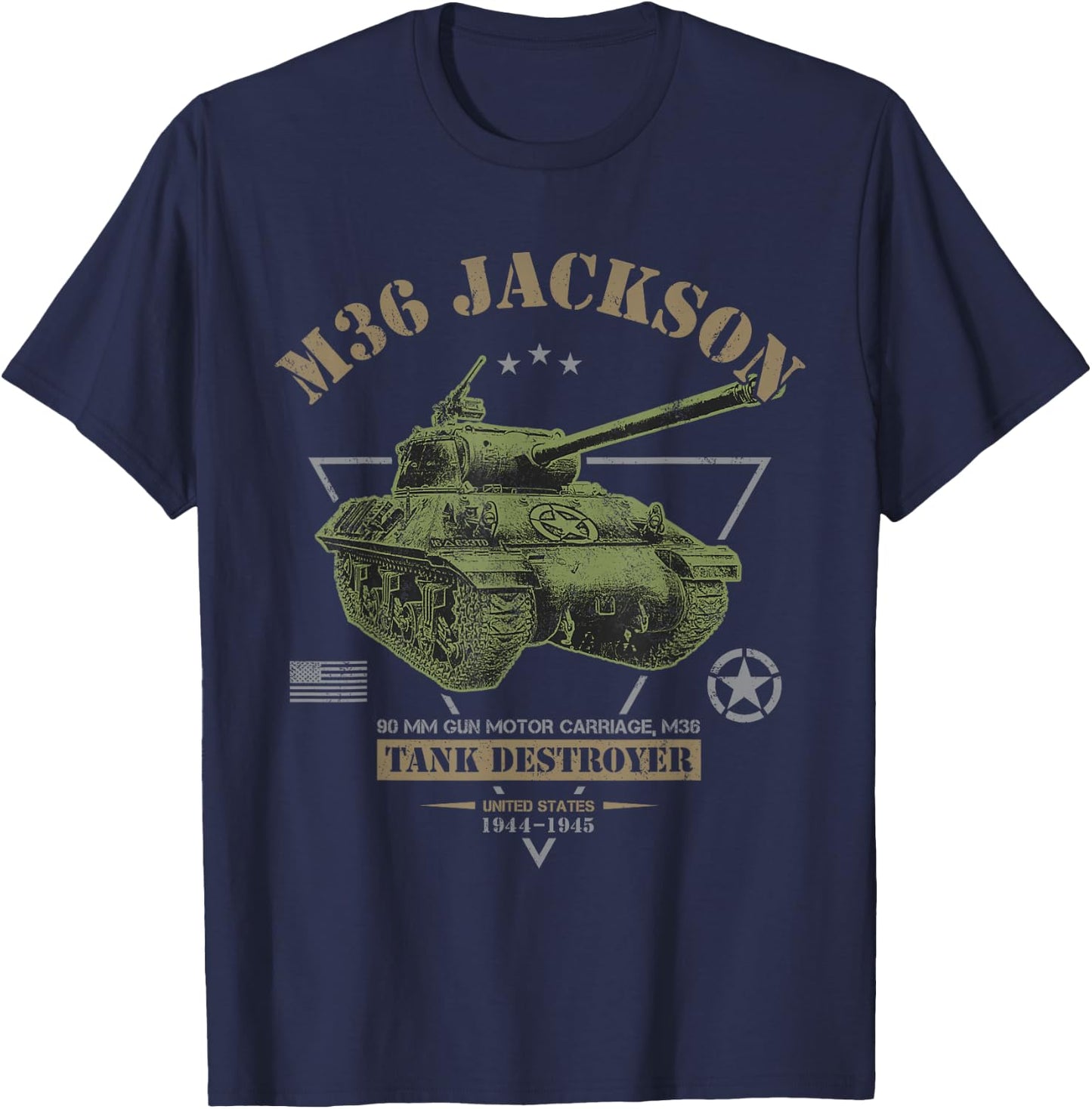 M36 Jackson Tank Destroyer T-Shirt - T-Shirt | Navy
