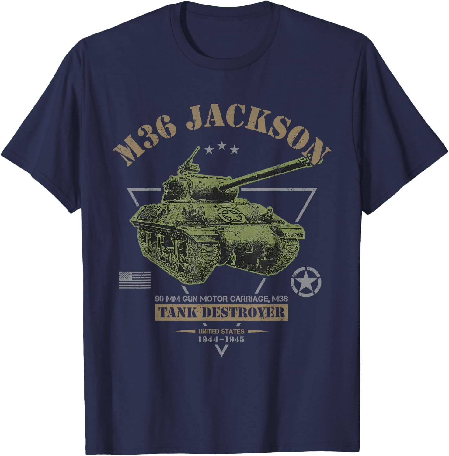 M36 Jackson Tank Destroyer T-Shirt - T-Shirt | Navy
