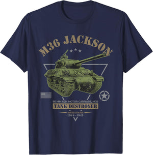 M36 Jackson Tank Destroyer T-Shirt - T-Shirt | Navy