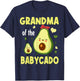 Grandma Of The Baby Avocado Happy Mother's Day Family T-Shirt - T-Shirt | Navy