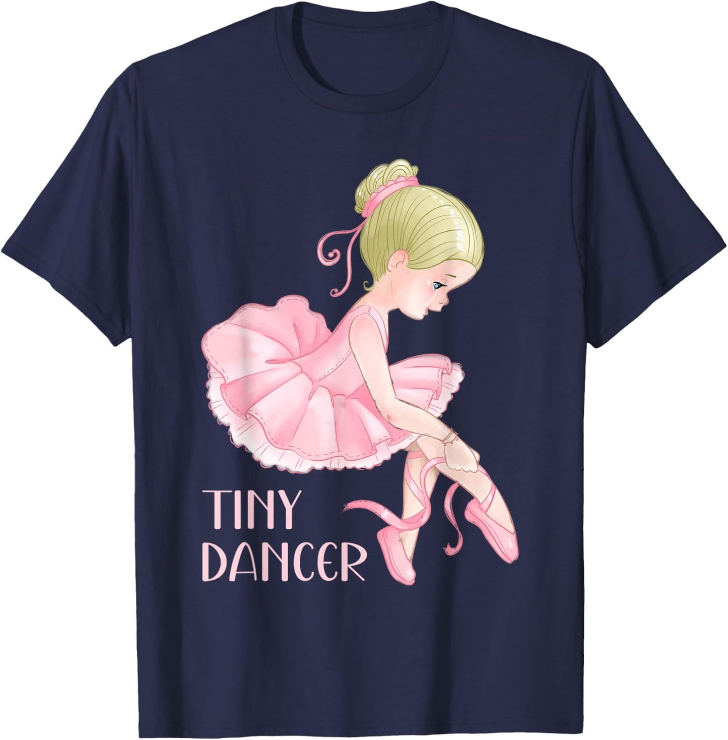 Tiny Dancer Ballerina Girl Ballet Dancing Kids Dance Cute T-Shirt - T-Shirt | Navy