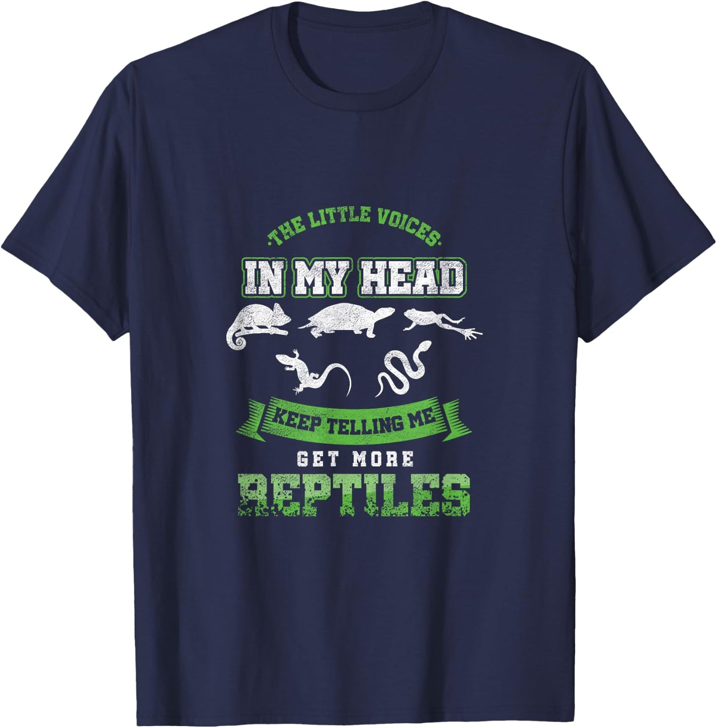 Funny Herping Get More Reptiles Breeder T-Shirt - T-Shirt | Navy