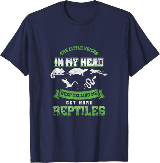 Funny Herping Get More Reptiles Breeder T-Shirt - T-Shirt | Navy