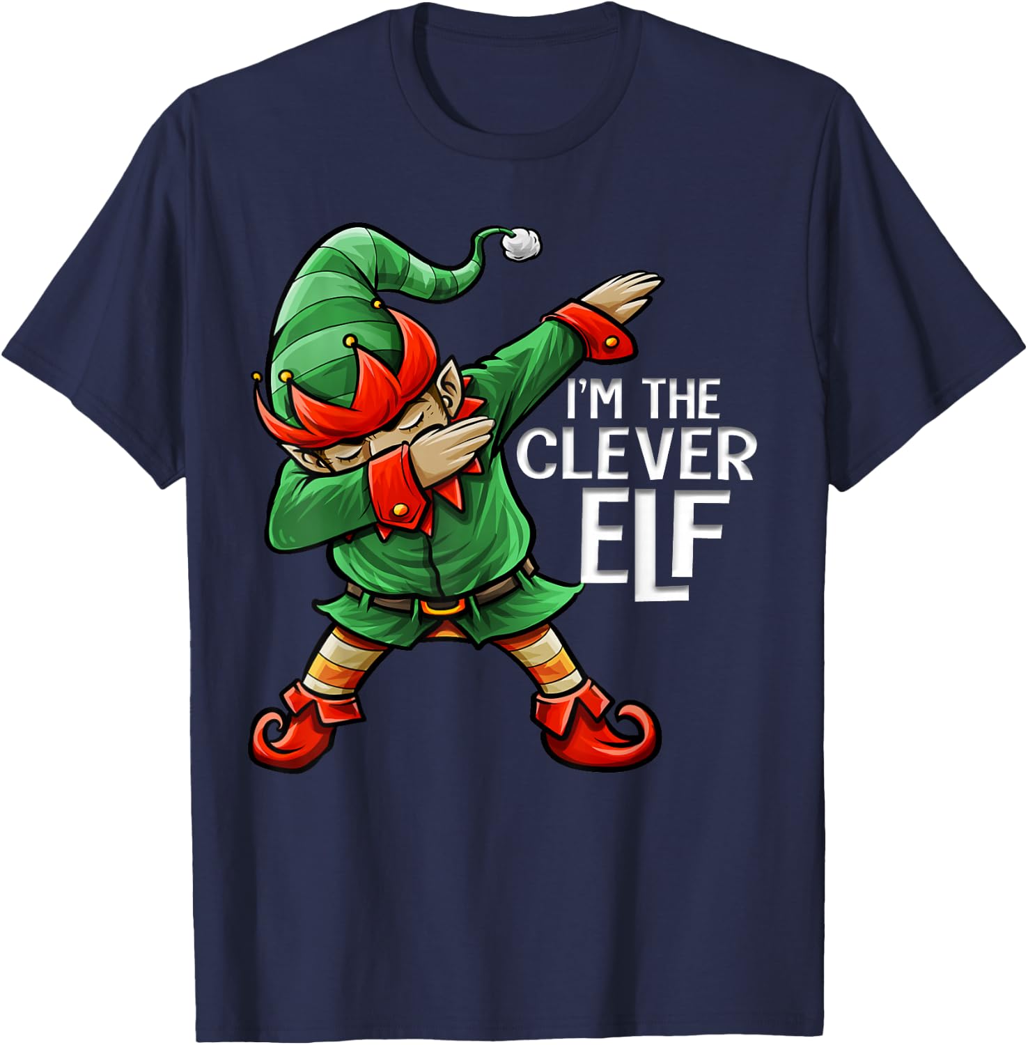 Christmas I'm The Clever Elf Squad Family Matching Men Boys T-Shirt - T-Shirt | Navy