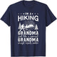 Funny Hiking Grandma Hiker Gift Grandmother Shirt Ladies T-Shirt - T-Shirt | Navy