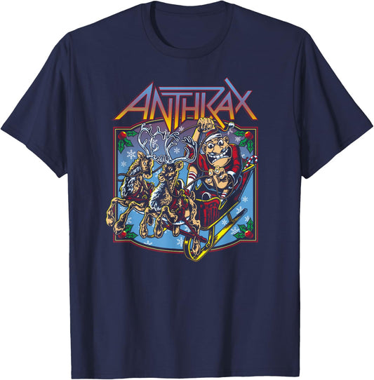 Anthrax – Christmas is Coming T-Shirt - T-Shirt | Navy