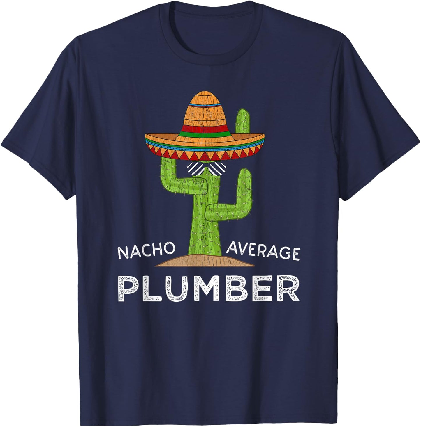 Fun Hilarious Plumbing Worker Humor | Funny Plumber Joke T-Shirt - T-Shirt | Navy