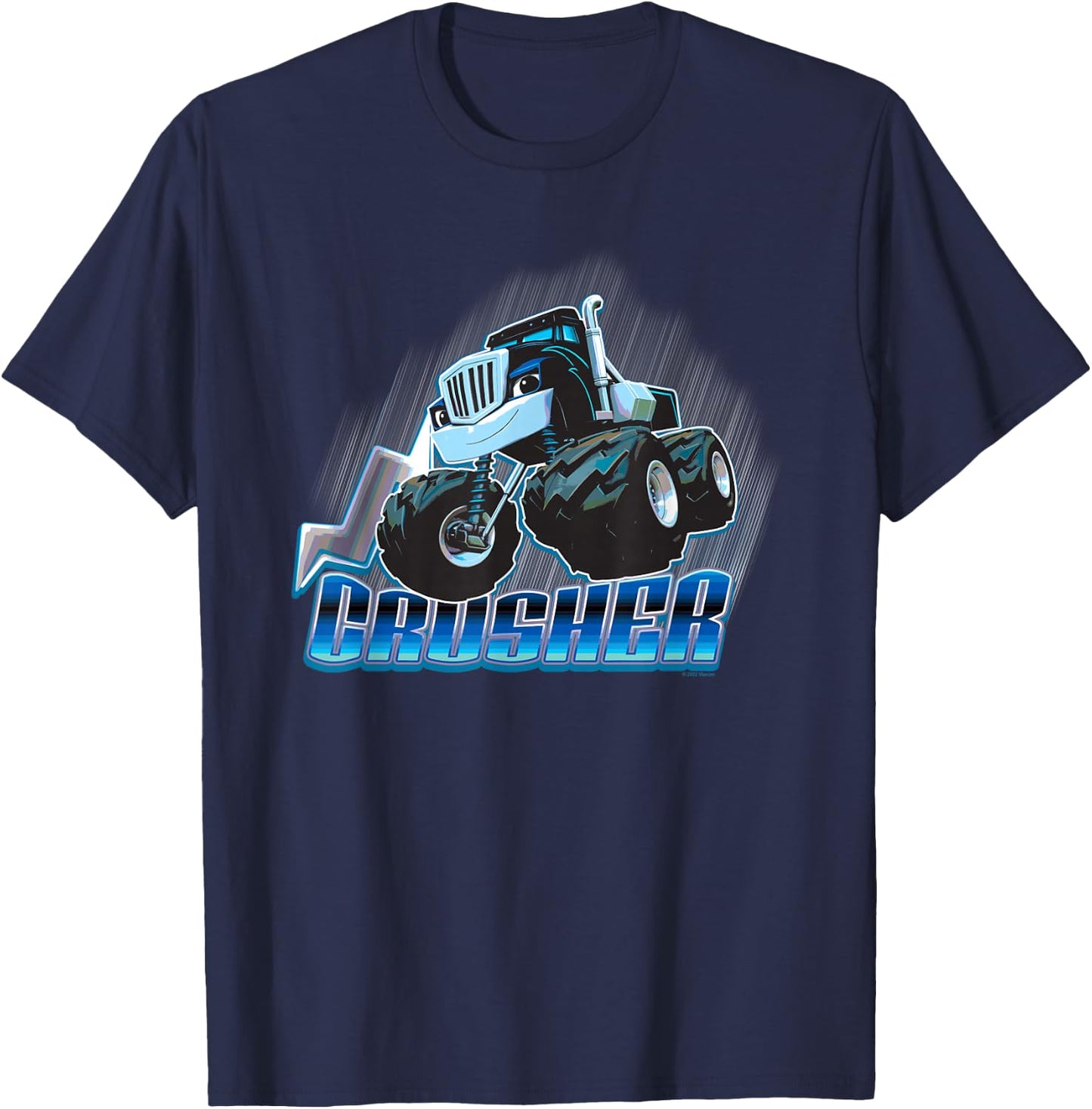 Blaze and The Monster Machines Crusher Badge T-Shirt - T-Shirt | Navy