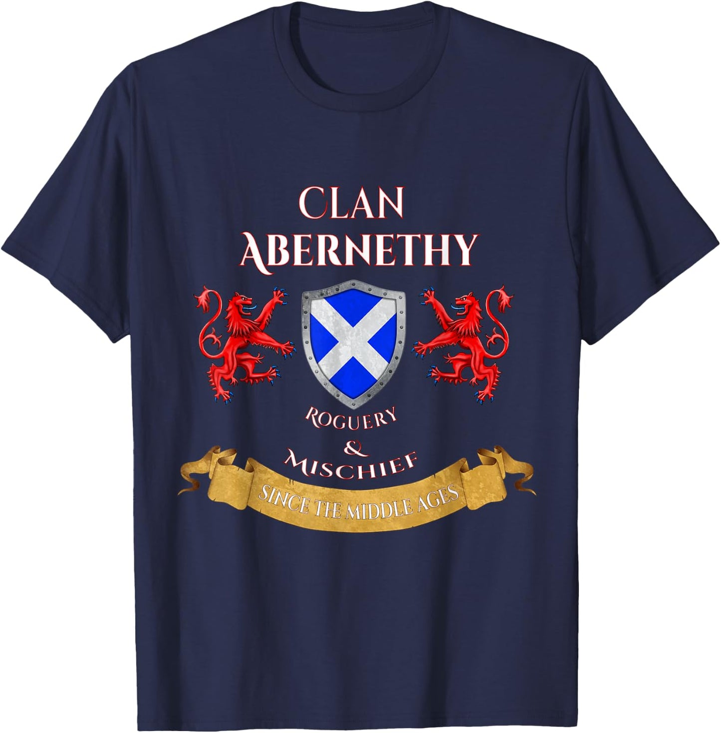 Abernethy Scottish Family Clan Middle Ages Mischief T-Shirt - T-Shirt | Navy