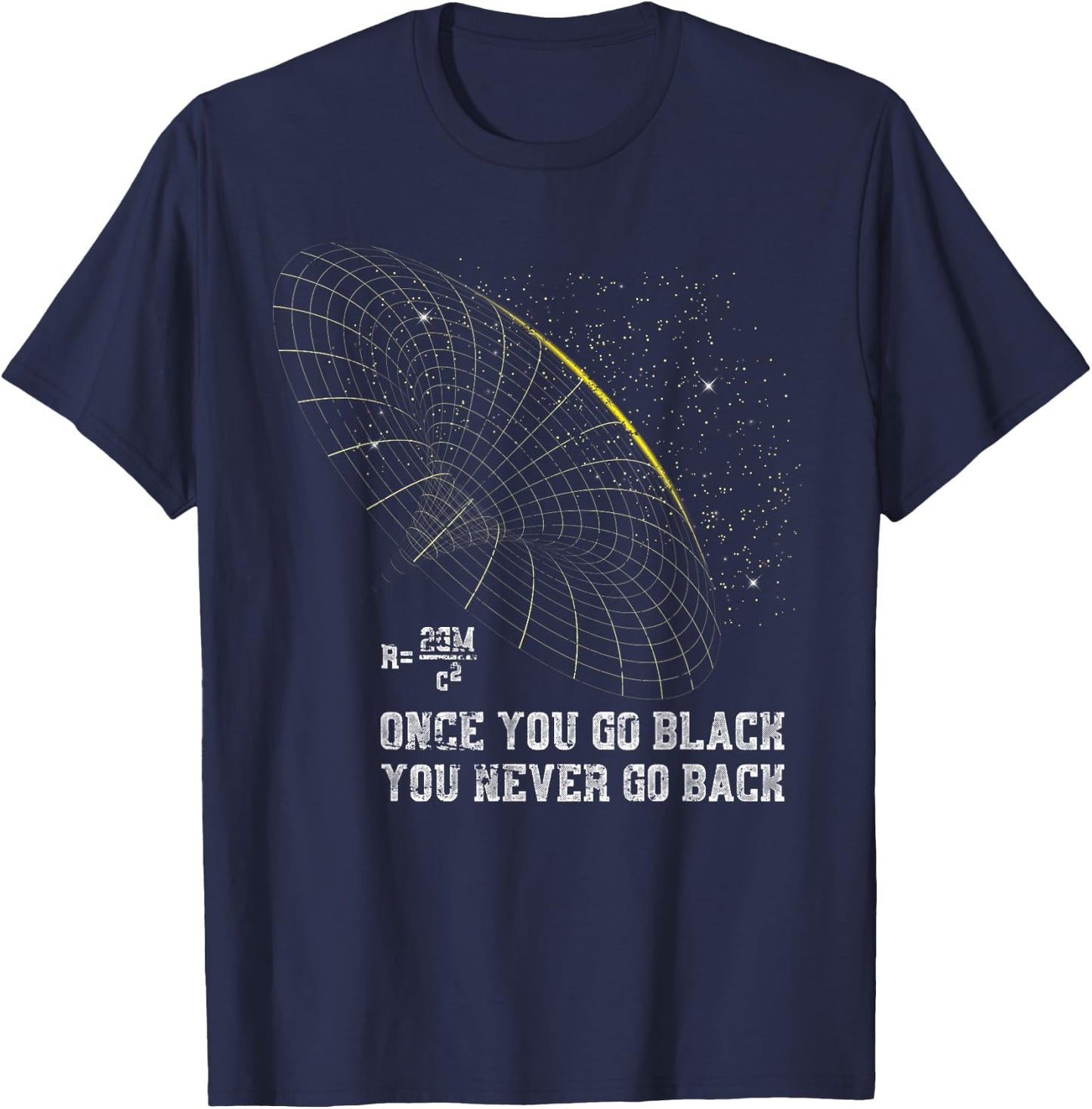 Funny Black Hole Physicist Gift Physics T-Shirt - T-Shirt | Navy