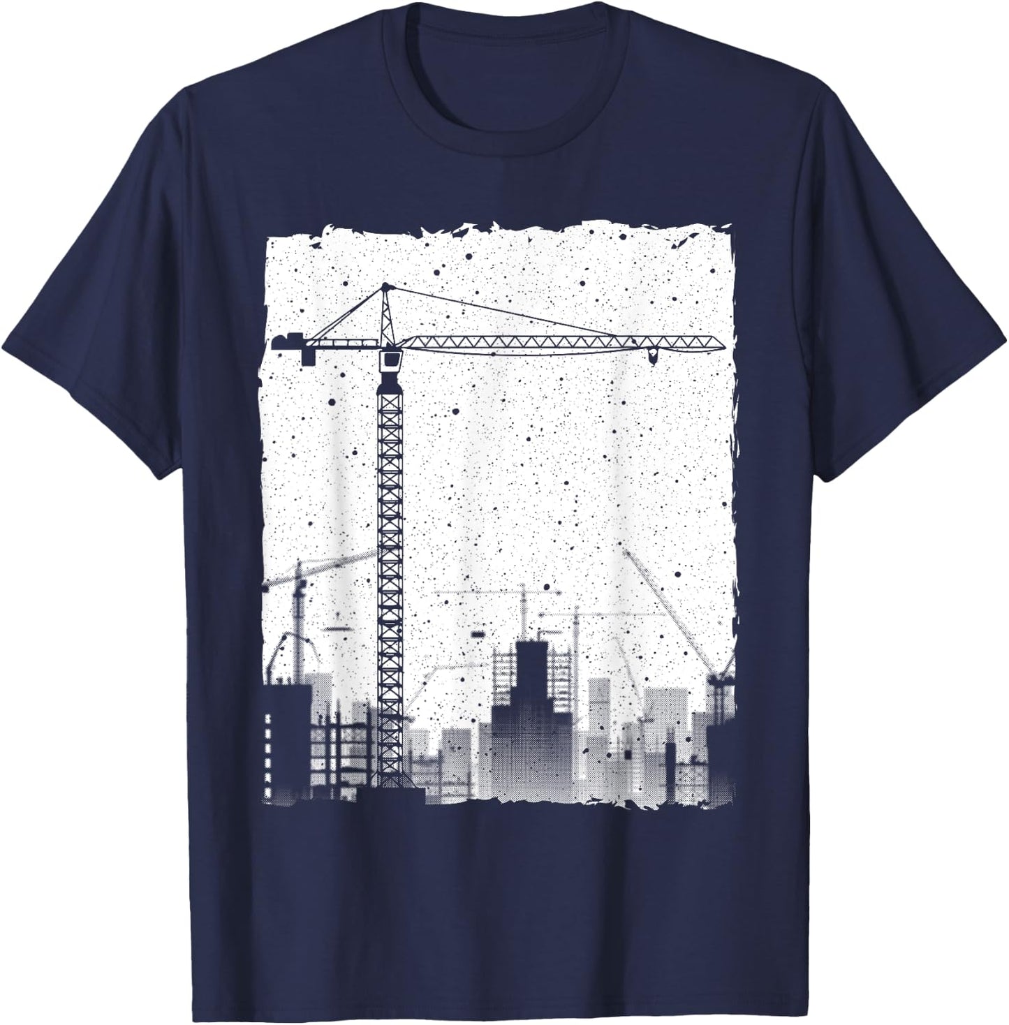 Best Tower Crane Design Women Tower Crane Operator T-Shirt - T-Shirt | Navy
