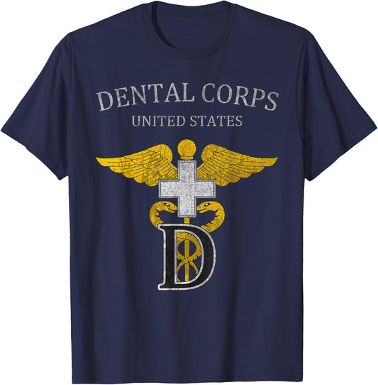 US Dental Corps US Army Dentist Military Dental Services T-Shirt - T-Shirt | Navy
